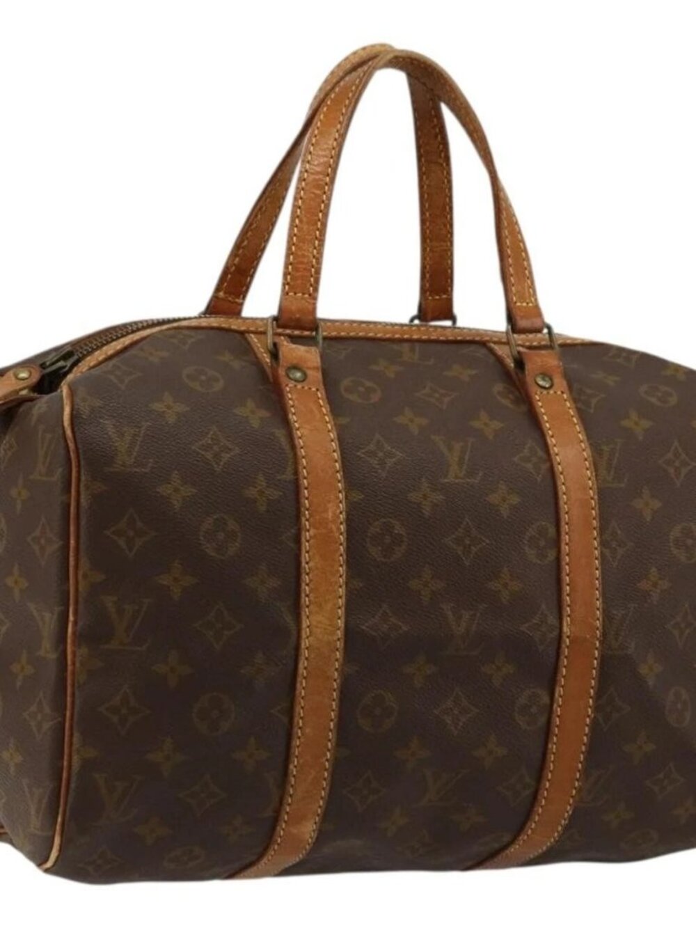 LOUIS VUITTON Monogram Sac Souple 35 Boston Bag M41626 LV Auth 177427